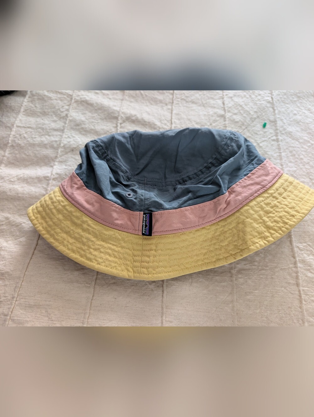 Patagonia Colorblock Bucket Hat - Blue, Pink & Yellow
